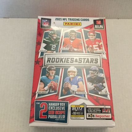 NEW 2021 Official NFL Panini Rookies & Stars Trading Cards Hanger Box - 60 Cards