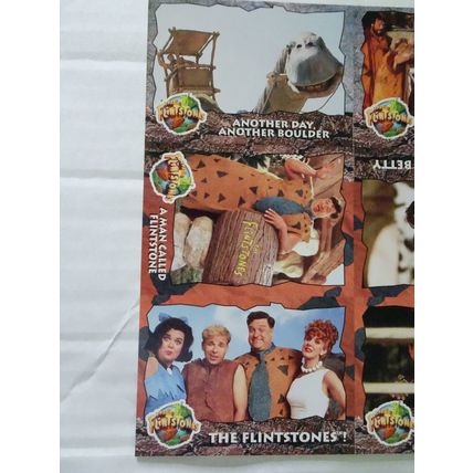 The Flintstones Pre-Production Promo Sheet of 9 Cards Uncut 1993 Topps