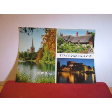 multiview, STRATFORD UPON AVON, WARWICKSHIRE. unused postcard by John Hinde =