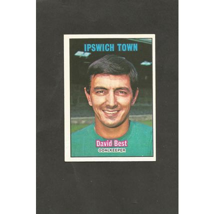 A&BC Orange Back Football 1970-71 #123 David Best Ipswich Town
