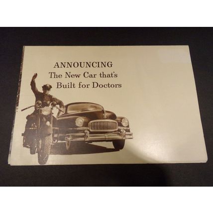 Announcing the New Car that's Built for Doctors 1951 Nash Sales Brochure