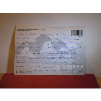 LONGREACH, OUTBACK, QUEENSLAND, AUSTRALIA used postcard. dated 2011 =