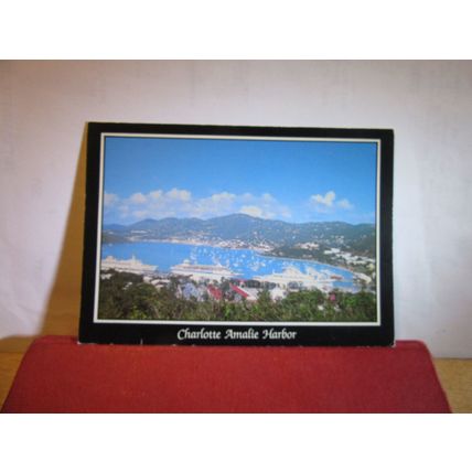 CHARLOTTE AMALIE HARBOR, ST. THOMAS, VIRGIN ISLANDS, unused postcard =