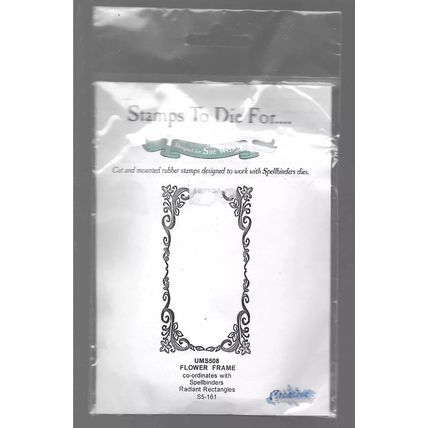 Creative Expressions. Flower Frame Stamp. Stamping Cardmaking Scrapbooking Craft