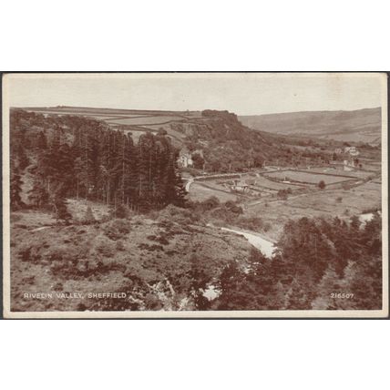 Rivelin Valley, Sheffield, Yorkshire, c.1930s - Valentine's Postcard