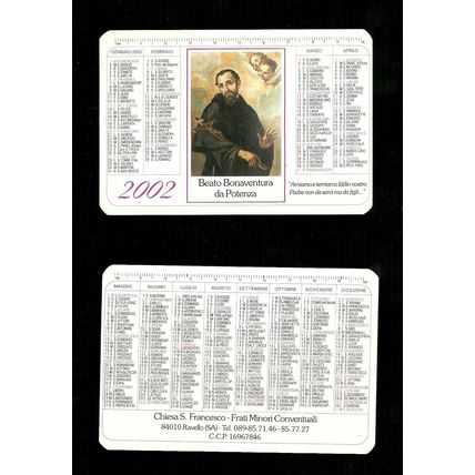 Calendarietto Sacro 2002 - Beato Bonaventura da Potenza