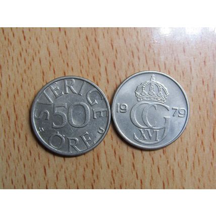 Sweden 1979 50 Ore Coin