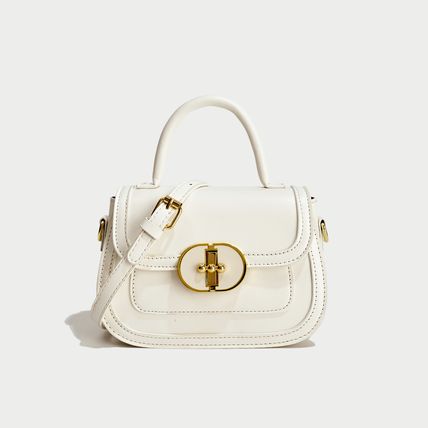Women Satchel Bags Handle Shoulder Handbags White