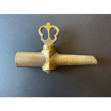 Antique Brass Barrel / Hose Tap Spigot.