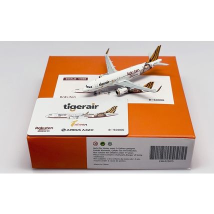 JC WINGS JCEW4320015 1/400 TIGERAIR TAIWAN A320 REG: B-50006 WITH ANTENNA