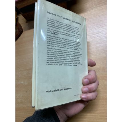 1972 1ST UK EDITION MORDECAI RICHLER "THE STREET: A MEMOIR" HARDBACK BOOK (P3)
