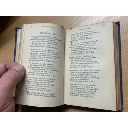 RARE* 1871 "THE POETICAL WORKS OF JAMES R LOWELL" VOL 1 USA ANTIQUE BOOK (P3)