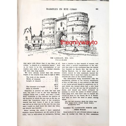 Landgate, Rye, 1874, Sussex, Book Illustration (Print), 1932