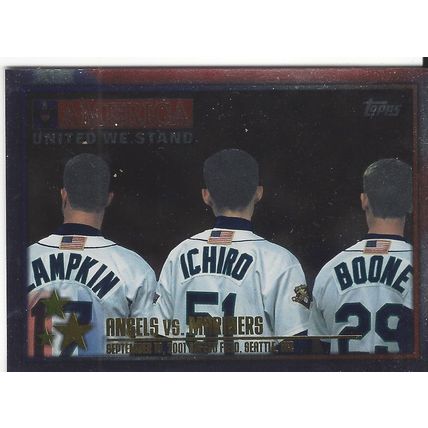 2001 TOPPS ICHIRO #363 UNITED WE STAND