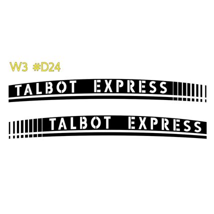 2 x Campervan Motorhome Decal Talbot Express DECAL, GRAPHIC, STICKER #D24