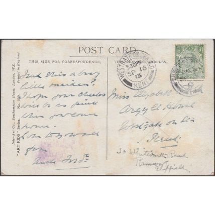 Emily Overnell - Wanted―Good Plain Sewing, 1913 - Inter-Art Postcard
