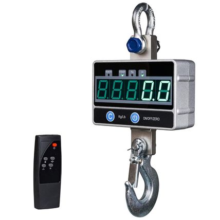 2000KG / 4400LBS 2Ton Digital Crane Scale with Remote, Industrial Heavy Duty Ele