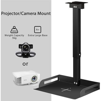 Universal Projector Ceiling Mount with Tray for Projector/Camera, Aluminum Alloy