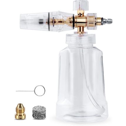 Foam Cannon - Pressure Washer Gun with 1/4 Inch Quick Connect and Adjustable Noz