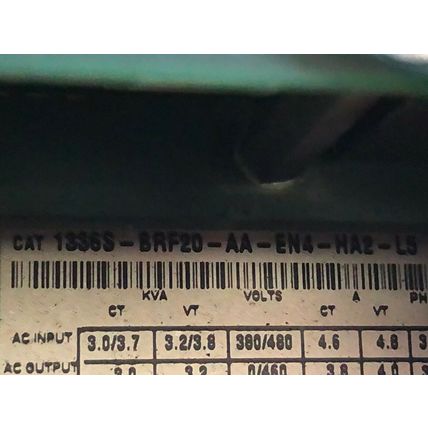 ALLEN BRADLEY 1336S-BRF20-AA-EN4-HA2-L5 DRIVE,2 HP,1336-L5,1336S-EN4,BG