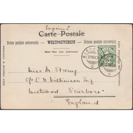 Panorama von Rigi-Kulm, 1903 - Charnaux Frères AK