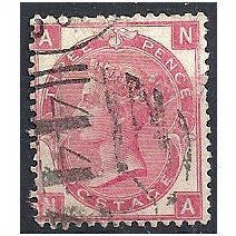 1872 SG103 3d Rose Plate 8 Good+ Used Good Colour & Perfs Check Letters "NA".