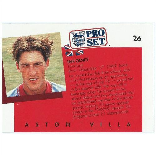 1990/1991 Pro Set Footbal - #26 - Ian Olney