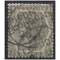 1873 SG125 6d Grey Good Used "JA"...