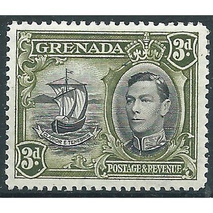 Grenada 1938 SG158 3d Black & Olive-Green Mounted Mint ....