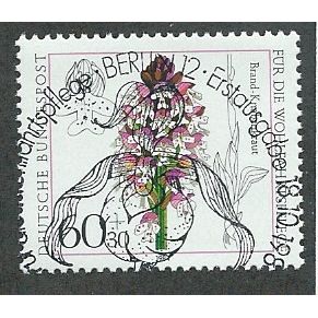 GER 1984 60pf + 30pf 'FLOWERS' FINE USED (EBID49-508)