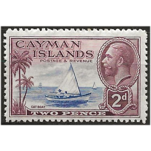Cayman Islands 1935 SG100 2d Ultramarine & Purple Mounted Mint . ..