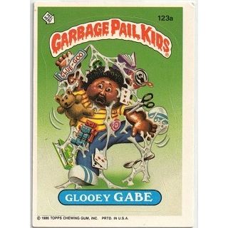 GARBAGE PAIL KIDS ' GLOOEY GABE ' card # 123a (1986)