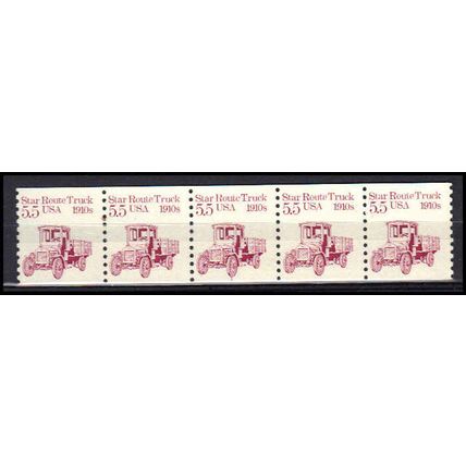 2125 5.5c Star Route Truck Fine MNH Dry Gum PNC 1/5 X0421