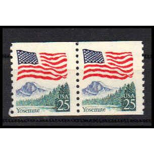 2280 25c U.S. Flag Fine MNH Pair PA1028