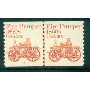 1908 20c Fire Pumper Very Fine MNH Dry Gum CNP Left 8 A02183