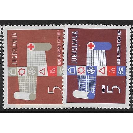 1962 Michel Z28+ZP24 - mint no gum - RED CROSS