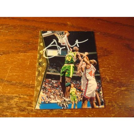 1995 Upper Deck, Autograph Card, w/COA, SHAWN KEMP, Supersonics