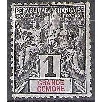 Grande Comore 1897 Michel 1 Neuf * Cote (2002) 1.60 € Type Sage