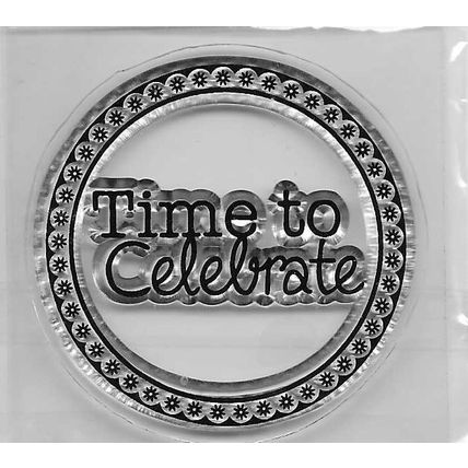 Celebrate Stamp. App 5.5x5.5cm. Stamping Cardmaking Scrapbooking Crafts