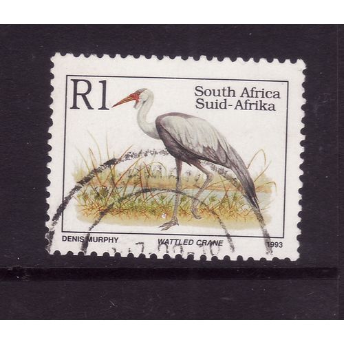 SOUTH AFRICA 1993 ENDANGERED FAUNA 1 R WATTLED CRANE SG 817 FINE USED