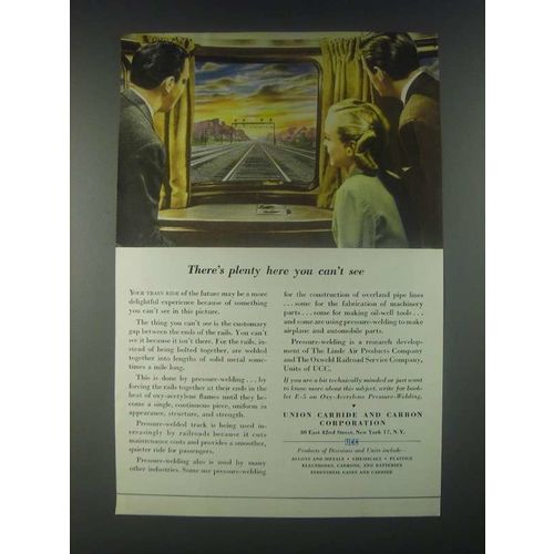 1946 Union Carbide Ad - There's Plenty Here You Can't See