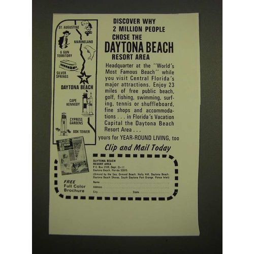 1968 Daytona Beach Florida Ad - Discover Why 2 Million People Chose