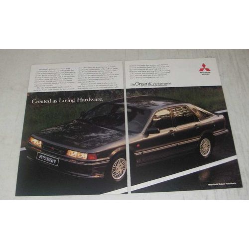 1989 Mitsubishi Galant Hatchback Ad - Created as living hardware