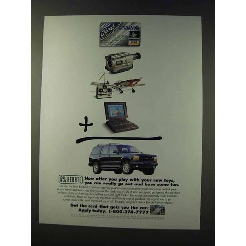 1994 Ford Citibank Credit Card Ad - Play With Toys