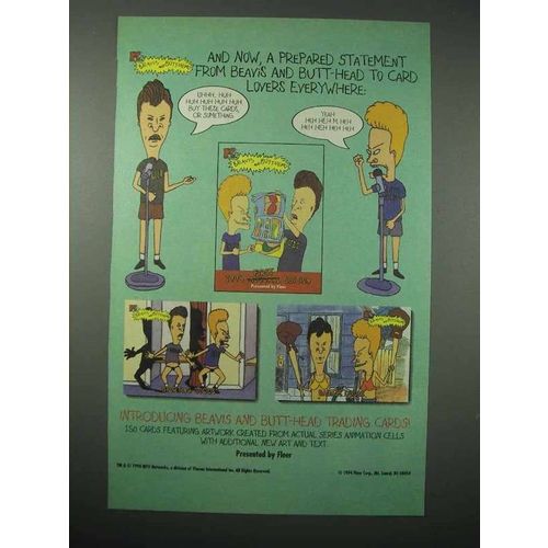 1994 Fleer Beavis and Butt-Head Trading Cards Ad