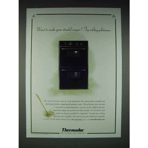 1997 Thermador Oven Ad - Make Strudel Crisper