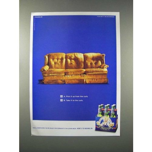 2003 St. Pauli Girl Beer Ad - Take it To The Curb