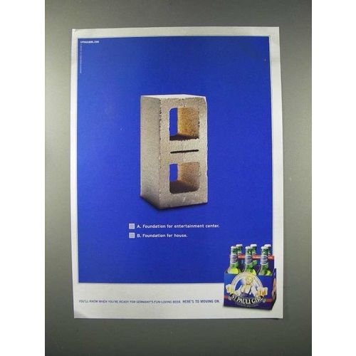 2003 St. Pauli Girl Beer Ad - Foundation