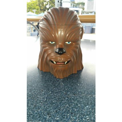 DISNEYLAND STAR WARS CHEW BACA SHAPED EXCLUSIVE DRINK MUG~NEW~LIMITED