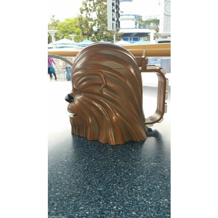 DISNEYLAND STAR WARS CHEW BACA SHAPED EXCLUSIVE DRINK MUG~NEW~LIMITED